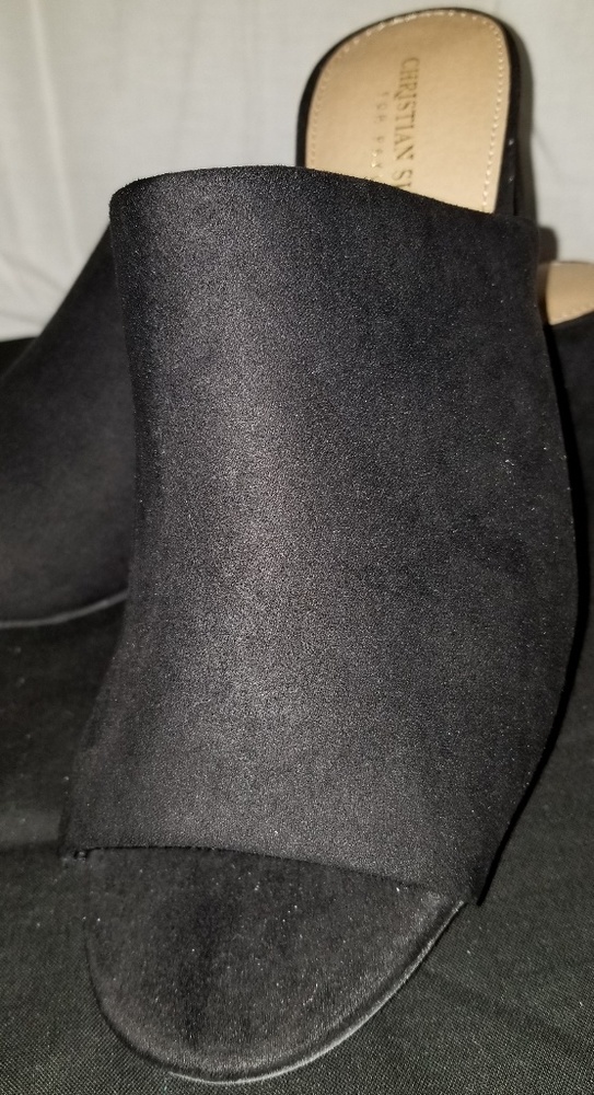 Christian Siriano suede sandal